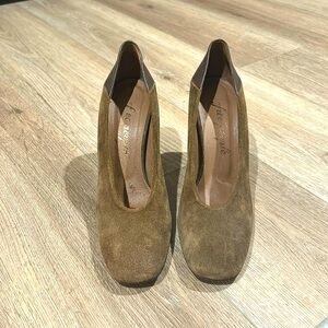 Free People Suede Block Heel